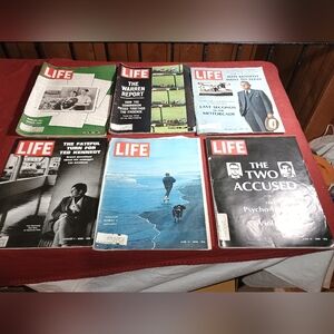 Vintage LIFE Magazine Collection Kennedy Brothers Focused